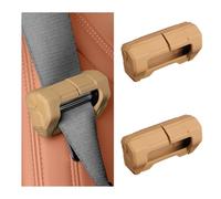 DXNQ 2PCS Car Seat Belt Buckle Covers, Anti-Scratch Silicone Auto Seat Belt Clips Protective Sleeve, Universal Seatbelt Buckle Cover Protector for Van Truck SUV, Car Accessories (Brown)