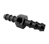 DXNQ Fuel Pressure Gauge Fitting Adapter, 3/8" Barb Aluminum Inline Fuel Pressure Gauge Connectors with 1/8" NPT Sensor Gage Port, 3/8 Hose Barb Fuel Pressure Take Off T Fitting Adapter