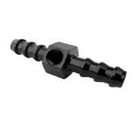 DXNQ Fuel Pressure Gauge Fitting Adapter, 5/16" Barb Aluminum Inline Fuel Pressure Gauge Connectors with 1/8" NPT Sensor Gage Port, 5/16 Hose Barb Fuel Pressure Take Off T Fitting Adapter