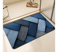 DXomhl Stone Bath Mat 60x90cm Super Absorbent Quick Dry Shower Bathroom Mat, Non-Slip Washable Kitchen Rugs for Floor Decor, Thin Bathmat Bathroom Accessories Under Door Carpet, Rug Classic 7-263