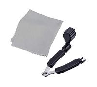 Dxoniislh 1 Pcs 3 in 1 Guitar String Winder String Cutter Pin Puller & 1Pcs Microfiber Cleaning Polishing Polish Cloth