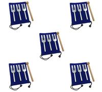 Dxoniislh 15x Tuning Forks Set 4096 Hz 4160 Hz 4225 Hz Tuning Forks Set Tuning Fork with Wooden Hammers and Cloth Bag Style 1