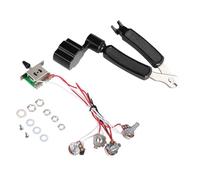 Dxoniislh 1Pcs Guitar String Winder String Cutter Pin Puller & 1Pcs Pots for Strat Guitar PreWired 5 Way Switch 3-500K Pot