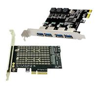 Dxoniislh 1Pcs Pcie To M2/M.2 Adapter M.2 Ngff & 1Pcs 4 Port Usb 3.0 Pci Express Expansion Card Pcie Pci-E Usb 3.0 Host Controller