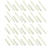 Dxoniislh 20Set Bone Bridge Saddle and Nut for 6 String Acoustic Guitar