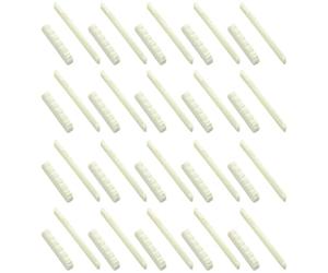 Dxoniislh 20Set Bone Bridge Saddle and Nut for 6 String Acoustic Guitar