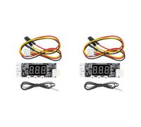 Dxoniislh 2X 12V PWM 4-Wire Fan Temperature Control Speed Controller Chassis Noise Reduction Module Support Fan Speed Control