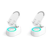 Dxoniislh 2X 3-in-1 Phone Holder Inductive Bluetooth Speaker Holder 360°Rotating Folding Lifting Charging Treasure Holder White