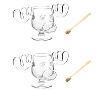 Dxoniislh 2X Christmas Vacation Movie Mug Glass Wavy Double Layer Glass Mug Ceramic Coffee Mugs Cups Ceramic Coffee Mugs Single