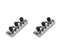 Dxoniislh 2X Electric Guitar String Locking Nut for Tremolo Bridge 42.2mm Silver