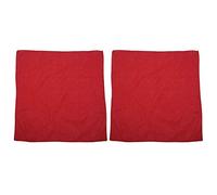 Dxoniislh 2X Fancy Plain Bandana 100% Cotton Neck Wrist Wrap Neckerchief Scarf 12 Color Colour:Red