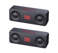 Dxoniislh 2X FM Radio Wireless Bluetooth 5.0 Speaker Mini MP3 Music Player Support TF Card U Disk USB Charging Radio-B