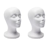 Dxoniislh 2X Foam Mannequin Model Sunglasses Eyeglass Stand Hat Cap Display Holder Headset Mannequin Display Stand Rack