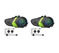 Dxoniislh 2X LX3 Helmet Bluetooth Headset 1200MAH Motorcycle BT5.0 Wireless Hands-Free Call Stereo Anti-Jamming Waterproof B