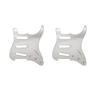 Dxoniislh 2X Mirror Guitar Pickguard 11 Holes SSS Guitar Scratch Plate with 22Pcs Pickguard Screws A