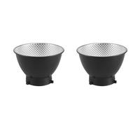 Dxoniislh 2X Standard Reflector Diffuser Lamp Shade Dish for Bowens Bayonet Mount Studio Strobe Flash Light Reflector 55 Degrees
