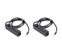 Dxoniislh 2X Stereo Ground Loop Isolator 3.5mm to XLR Audio Isolator Audio Noise Isolator Noise Suppressor Isolator