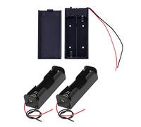Dxoniislh 3 Pcs Black 18650 Flat Tip Batteries Battery Holder Case-1 Pcs 8.8 X 4.1 X 2.2Cm X 16Cm & 2 Pcs 7.3 X 2.1 X 2Cm X 15Cm