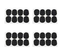 Dxoniislh 32pcs Alto/Tenor Saxophone Sax Mouthpiece Patches Pads Cushions Black-0.8mm
