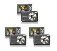 Dxoniislh 3X 1080P Full HD Digital Camera 44MP Compact Camera 2.4 Inch LCD Screen 16X Digital Zoom Camera Mini Video Camera