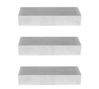 Dxoniislh 3X Aluminum Heat Radiator Heatsink Cooling Fan 200x69x37mm Silver Tone