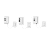 Dxoniislh 3X Upgraded Password Window Lock Child Safety Lock Baby Protection Children Fridge Lock Door Cabinet Limiter Locks-White