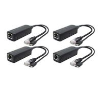 Dxoniislh 4-Pack 5V Gigabit PoE Splitter, USB Type C, 48V to 5V 2.4A Adaper, IEEE 802.3Af Compliant