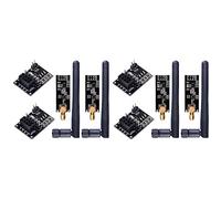 Dxoniislh 4Pcs NRF24L01+PA+LNA RF Transceiver Module with SMA Antenna 2.4 GHz 1100M + NRF24L01 Wireless Module for