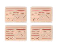 Dxoniislh 4X Upgraded Large 3-Layer Suture Pad with Wounds for Practicing Suturing - Not Easily Separate, Tear or Rip