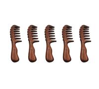 Dxoniislh 5X Hair Comb for Detangling - Wide Tooth Wood Comb for Curly Hair - No Static Natural Wooden Sandalwood Comb