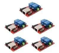 Dxoniislh 5X LAN Ethernet 2-Way Relay Board Delay Switch UDP Controller Module WEB Server