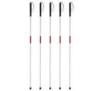 Dxoniislh 5X Visually Impaired Crutch Cane Blind Walking Stick Walker Aluminium Easy Folding