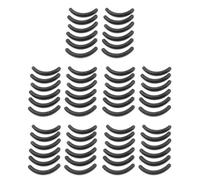 Dxoniislh 60 Pcs Black Rubber Makeup Tool Eyelash Curler Replacement Pads for Lady