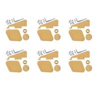 Dxoniislh 6set Cream Pickguard/Cavity/Switch Covers/Pickup Selector Plate/Bracket/Screws for LP Style Guitar Replacement