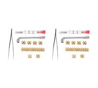 Dxoniislh 74Pcs 3D Printer Nozzles MK8 Nozzle 0.2,0.3,0.4,0.5,0.6,0.8,1.0mm Extruder Print for -10 3 5