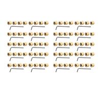 Dxoniislh 80Pcs Metal Volume Tone Dome Tone Guitar Speed Control Knobs with Screws for Strat
