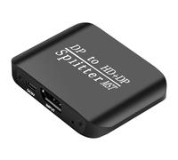 Dxoniislh For Dual Monitor Extended Display 1 in 2 Out DisplayPort to DisplayPort Adapter MST Computer MST Hub