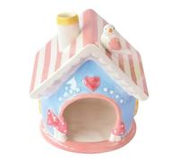 Dxoniislh Hamster Hideaway Cute Ceramic HidingNests ChinchillaHut Pet Cage Accessories Gerbil Houses and Hideouts Small Animal