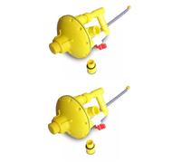 Dxoniislh Poultry Farming System Water Line Water Pressure Regulator Automatic Pressure Regulating Valve 2Pcs Yellow