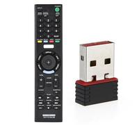 Dxoniislh Realtek USB Wireless 802.11B/G Lan Card Wifi Network Adapter RTL8188 & Smart Tv Remote Control for -Tx102U
