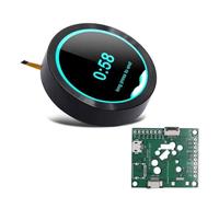 Dxoniislh Smart Home ESP32 S3 Development Board WiFi Bluetooth 2.1 Inch 480x480 Round Push Knob IPS LCD TFT Display Module, Black