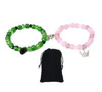 DXPETA 1 Pair Of Evil Bracelets+1 Plush Cloth Bag, Rose Gold Turquoise Magnetic Wristband, Film-Inspired Bohemian Unisex Bracelet, Suitable For Dating, Anniversaries, Birthdays