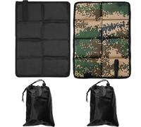 DXPETA 2 Pcs Folding Sit Mat and Sit Pad Set with Storage Bags, Camping Floor Mat and Landing Mat for Fishing, Hiking Seat Pad and Foil Camping Mat, Unhooking Mats for Fishing and Roll Mat Camping