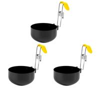 DXPETA 3 Pcs Stainless Steel Non-Stick Egg Poacher Pan, Collapsible Egg Rings, Perfect for Poached, Soft-Boiled Eggs, Steaming, Melting Chocolate, Desserts