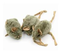 DXPETA Cat Mouse Toy, Moving Cat Toy with Three Green Plush Mice, Interactive Play for Indoor Cats, Solo Entertainment for Feline Friends, Hunting Instinct Development and Stress Relief