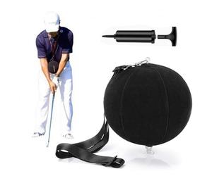 DXPETA Golf Training Ball, Trs Slider Golf Aid, Swing Sync Golf Trainer, Golf Training Aids and Equipment, Golf Swing Trainer with Pump, 2-Piece Golf Training Ball Set