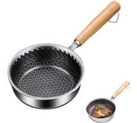 DXPETA Small Non Stick Frying Pan, Mini Frying Pan for One Egg, Quick Breakfast Preparation, Small Stainless Steel Frying Pan with Induction Cooktop Compatibility