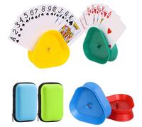 DXPETA UNO Card Holder, Playing Card Holder for Kids, UNO Carry Case with Card Holders, Storage Solution for Card Games, Compact Design for Travel, Dimensions 8 x 8.5 x 2.6 cm and 11.5 x 8 x 4 cm