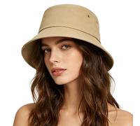 DXPETA Women's Bucket hat Cotton Summer Foldable Women's Sun hat Men's Foldable Fishing hat Beach UV Resistant Sun hat Lightweight Breathable Fisherman hat Adult Green