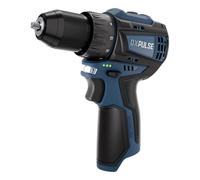 DXPULSE 12V Brushless Drill Driver Bare Unit, Cordless Compact Drill, 10mm Metal Chuck, 18+1 Torque Settings, 2-Speed Gearbox, LED Light, DX12 Interchange System